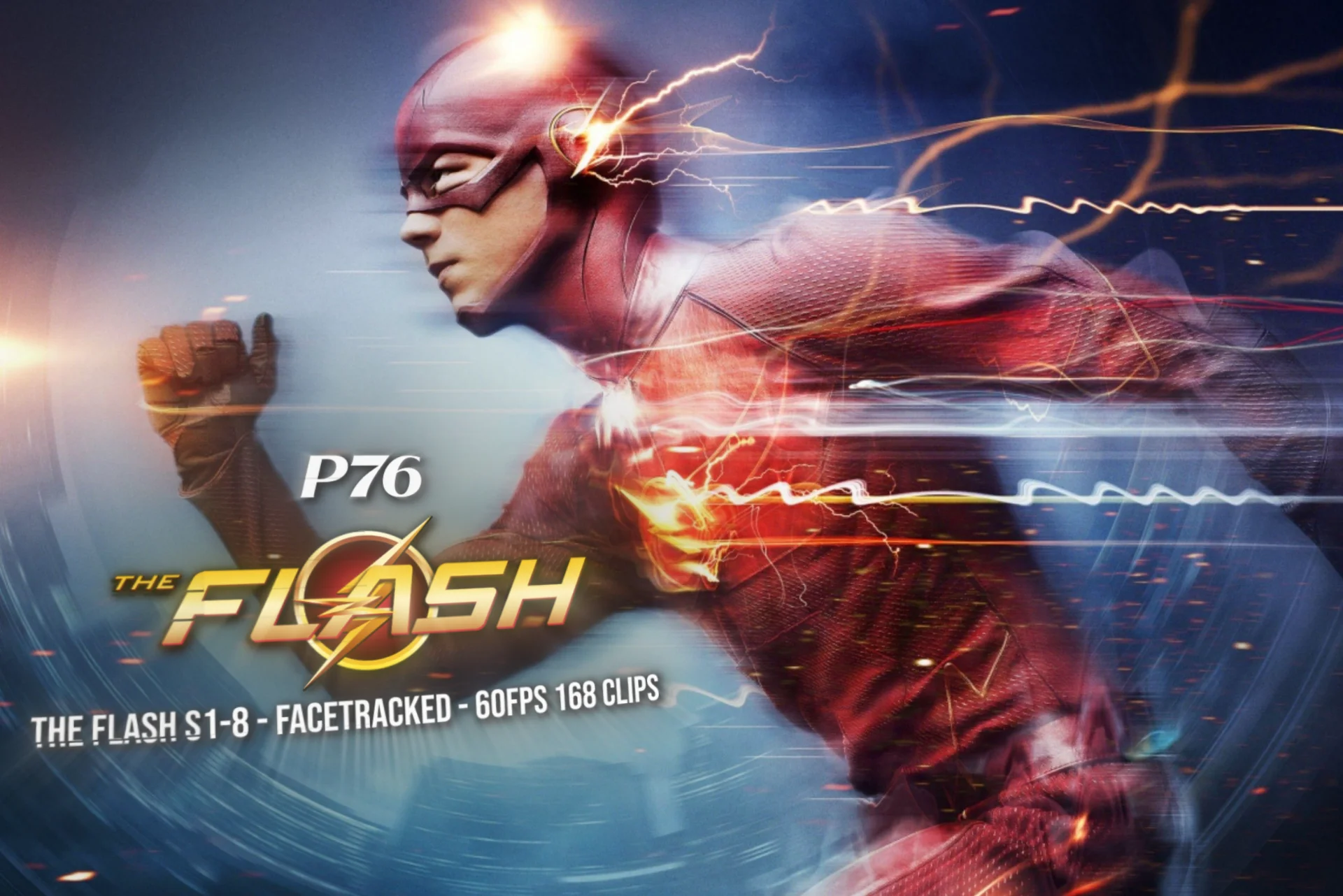 168 The Flash Clips 1-8 Topazed, Facetracked, 60 Fps 1080p